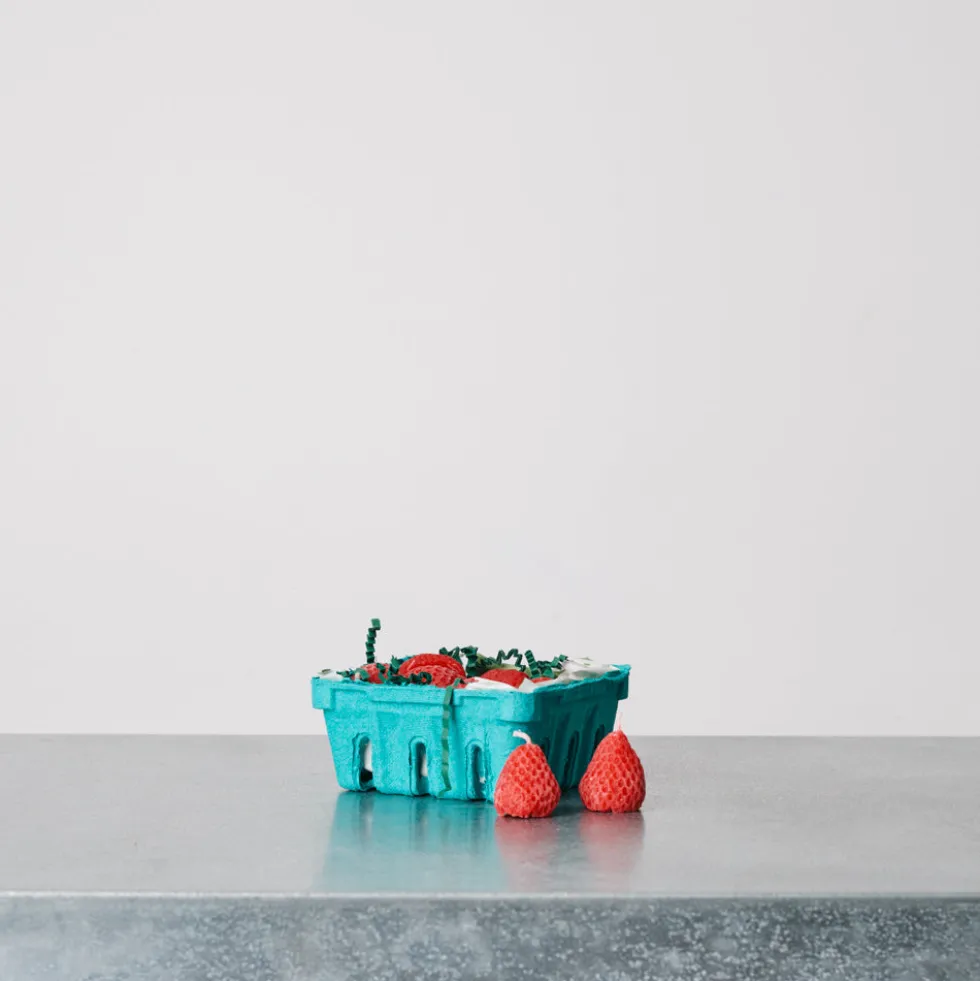 Bougie - Barquette Fraises