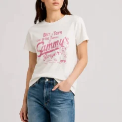 Bowery - T shirt Sammys Burger - Blanc