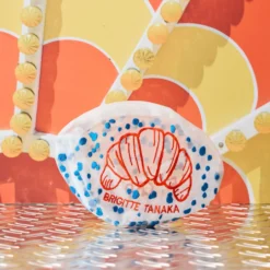 Brigitte Tanaka - Pochette en organza - Symbole Croissant