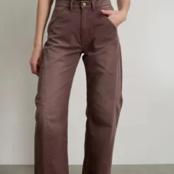 B Sides - Pantalon chino Lange Lasso - Marron Vintage Tess
