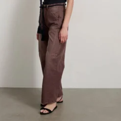 B Sides - Pantalon chino Lange Lasso - Marron Vintage Tess
