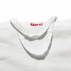 Cabas en lin lavé Merci - Blanc Optique