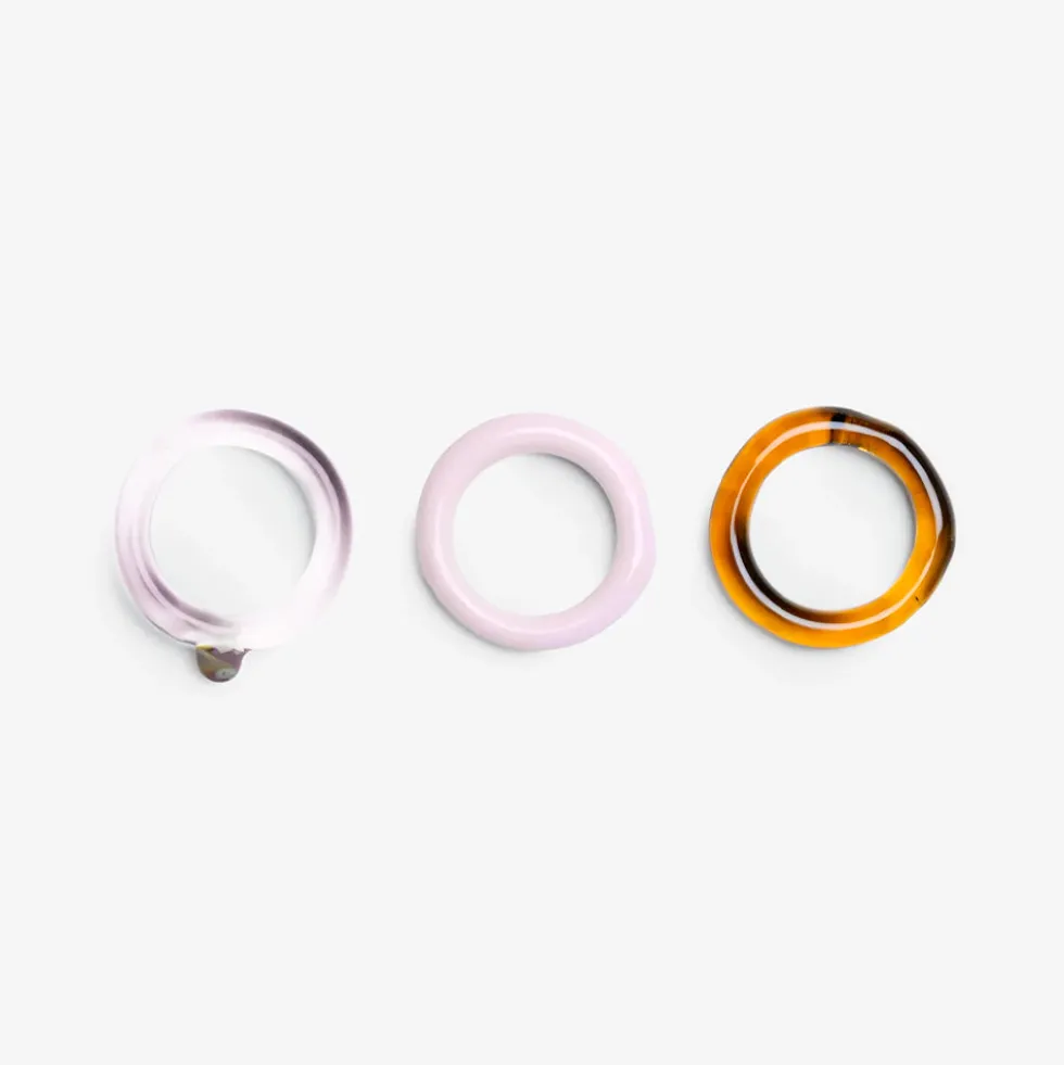 Cajal - Bague Betta Trio - Ambre & Rose