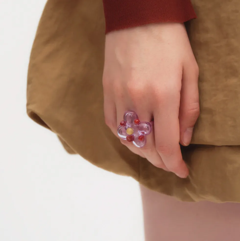 Cajal - Bague Cherie - Violet & Bordeaux