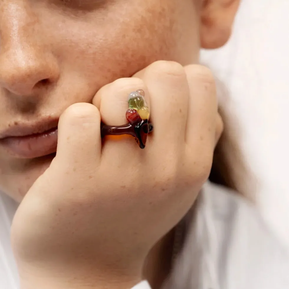 Cajal - Bague Ice Cream - Ambre