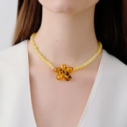 Cajal - Collier Felino Pendant - Jaune