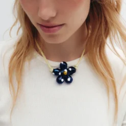 Cajal - Collier Halo Pop - Bleu Blanc & Jaune