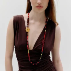 Cajal - Collier Puna - Rouge Marron & Jaune