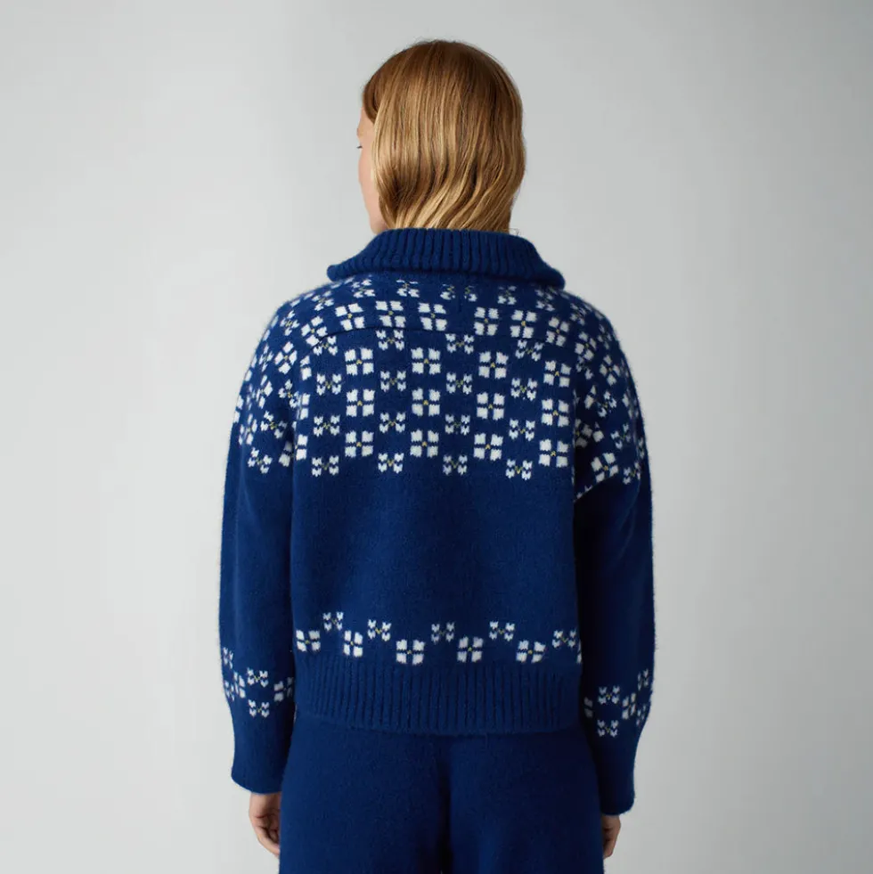 Calle Del Mar - Cardigan Winter Fair Isle - Demi zip