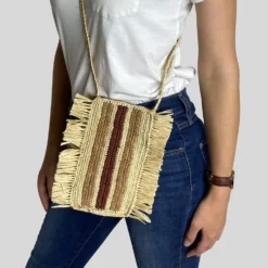 Camalya - Sac bandoulière Gao - Naturel & Marron