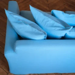 Canapé convertible 3 places - Bleu Primaire