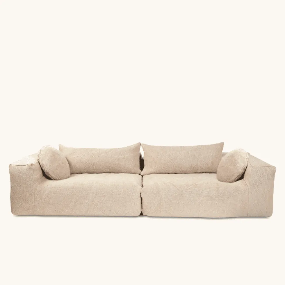 Canapé Slow Family 4 places - Trame Flax - Bed&Philosophy