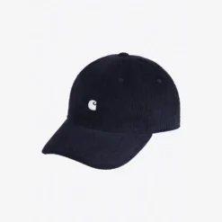 Carhartt WIP - Casquette Harlem - Bleu foncé Blanc