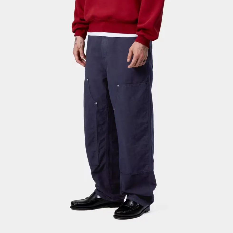 Carhartt WIP - Pantalon Walter Double Knee - Navy Garment Dyed