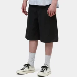 Carhartt WIP - Short Brader - Noir Délavé