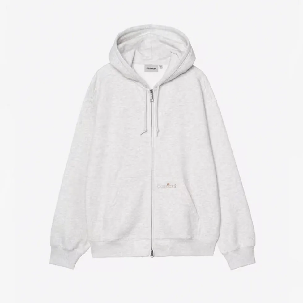 Carhartt WIP - Sweat Hooded Wip Label - Ash Heather