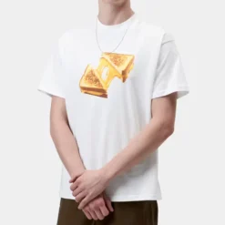 Carhartt WIP - T-shirt Cheese Toast - Blanc