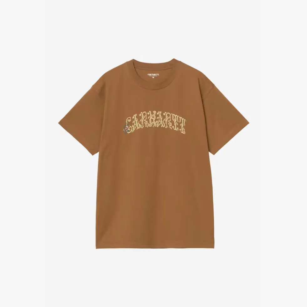 Carhartt WIP - T-shirt SS Monogram - Marron Hamilton