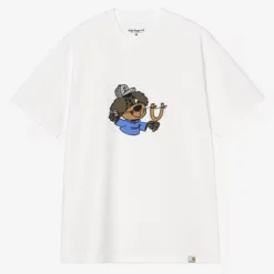 Carhartt WIP - T-shirt SS Slingshot - Blanc