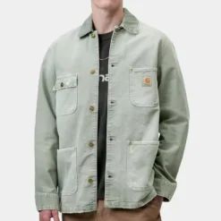 Carhartt WIP - Veste OG Chore - Shady Green Destroy Wash