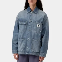 Carhartt WIP - Veste Og Michigan Smithtown - Bleu Destroy Wash