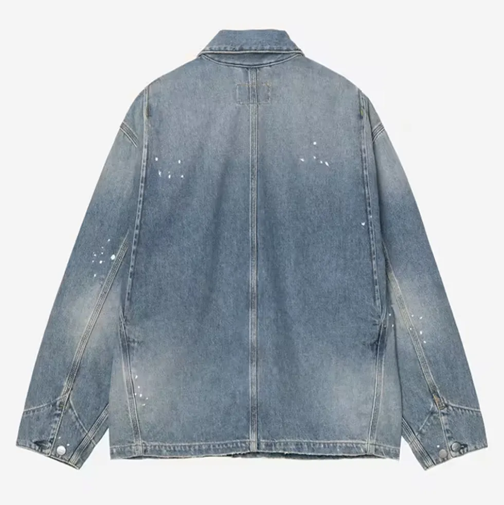 Carhartt WIP - Veste Og Michigan Smithtown - Bleu Destroy Wash