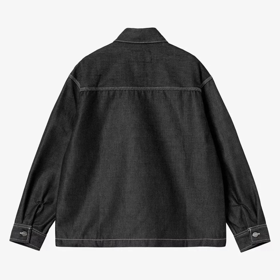 Carhartt WIP - Veste W Louis Melbourne - Noir Rigide