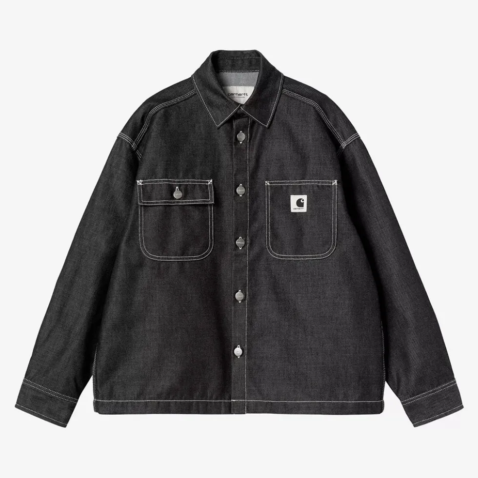 Carhartt WIP - Veste W Louis Melbourne - Noir Rigide
