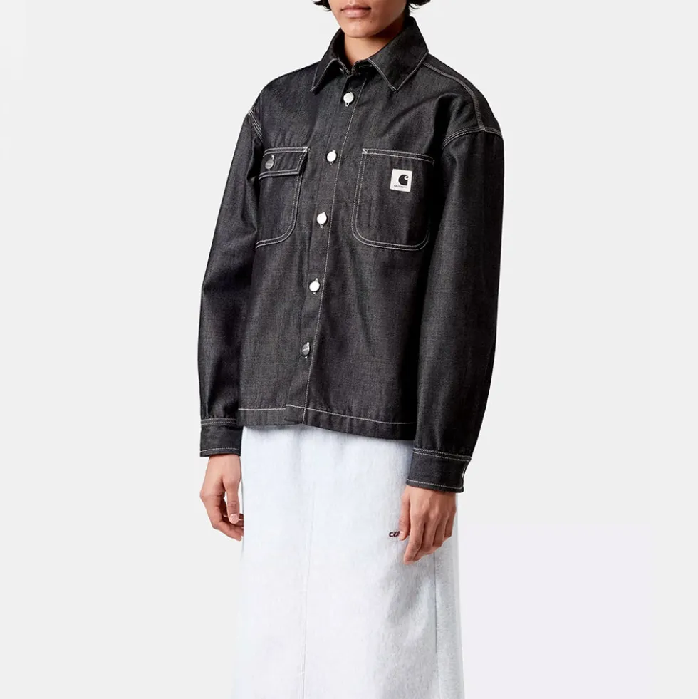 Carhartt WIP - Veste W Louis Melbourne - Noir Rigide
