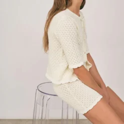 Carlota Cahis - Short Cute - Ecru