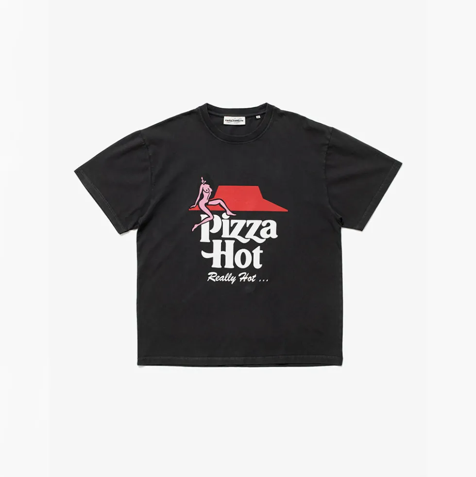 Carne Bollente - T-shirt Pizza Hot - Noir