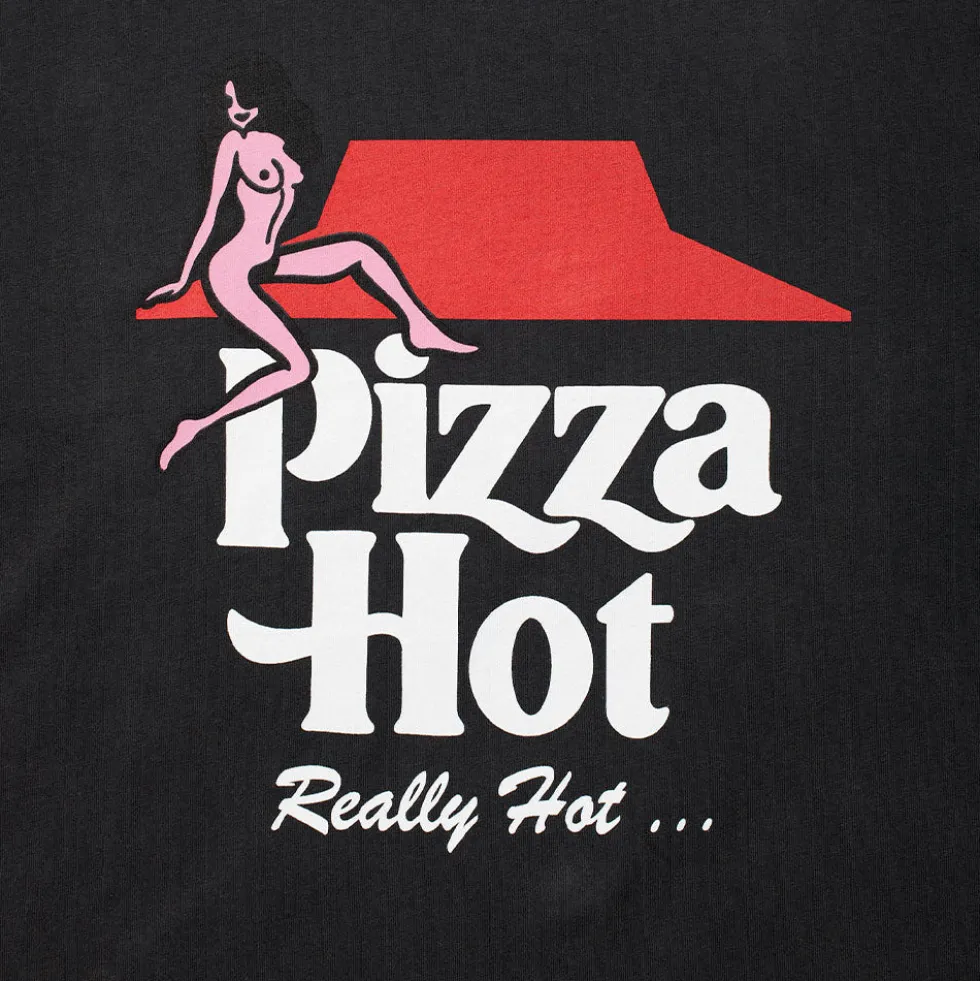 Carne Bollente - T-shirt Pizza Hot - Noir