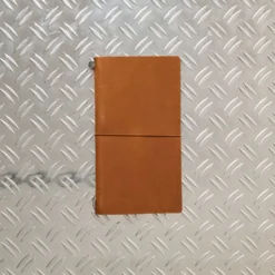Carnet de voyage en cuir - Camel
