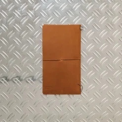Carnet de voyage en cuir - Camel