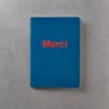 Carnet Merci - Bleu Marin et Rouge