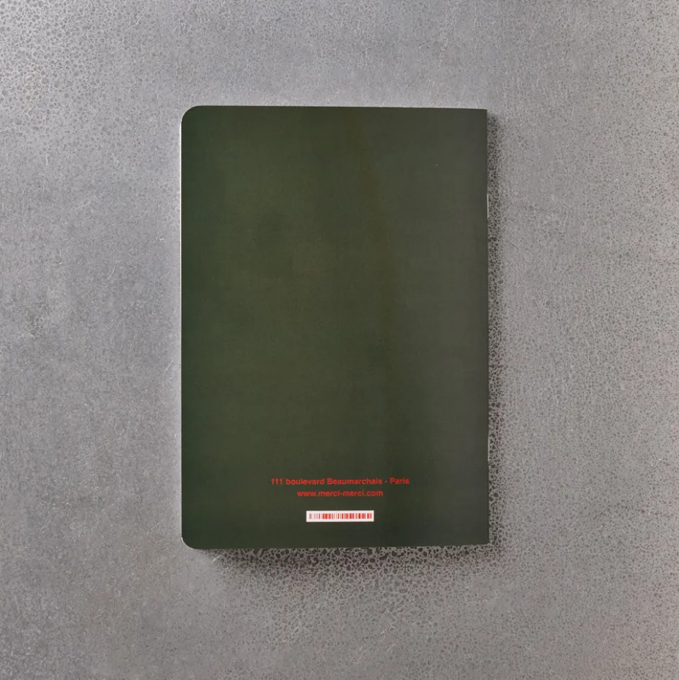 Carnet Merci - Kaki et Rouge