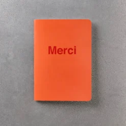Carnet Merci - Orange et Rouge