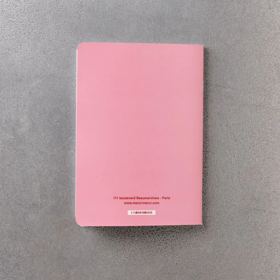 Carnet Merci - Rose Pâle et Rouge