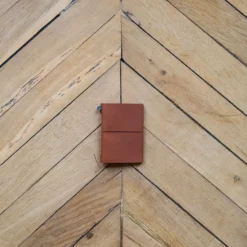 Carnet passeport en cuir - Camel