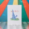 Carte postale Tour Eiffel et souris - Merci x Shia McShia