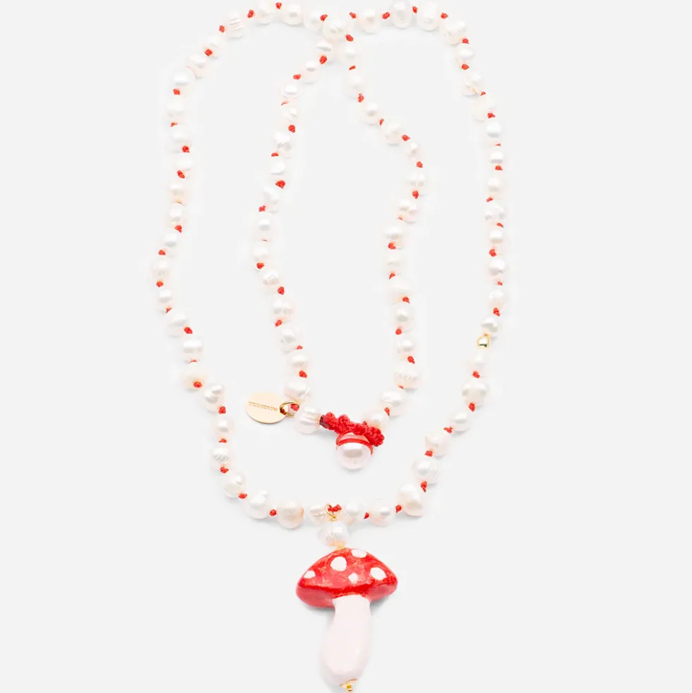 Cashfana - Collier Funghi Classic - Rouge