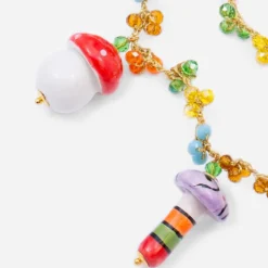 Cashfana - Collier Funghi Long 5 Champis - Multicolore