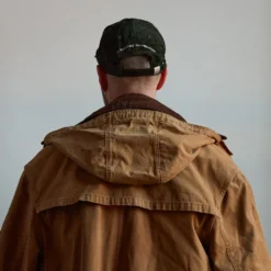 Casquette unisexe brodée Non Merci - Velours Vert