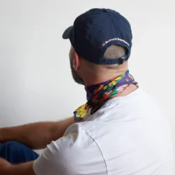 Casquette unisexe brodée Non Merci - Bleu Marine