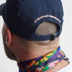 Casquette unisexe brodée Non Merci - Bleu Marine