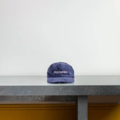 Casquette unisexe brodée Non Merci - Velours Marine