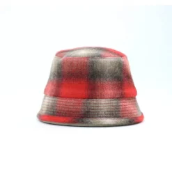 Câbleami - Chapeau 70s Wool Shaggy Check - Rouge