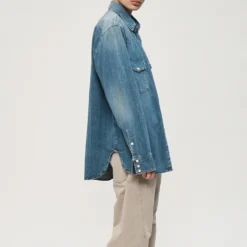 6397 - Chemise Denim Western - Light Ash Blue