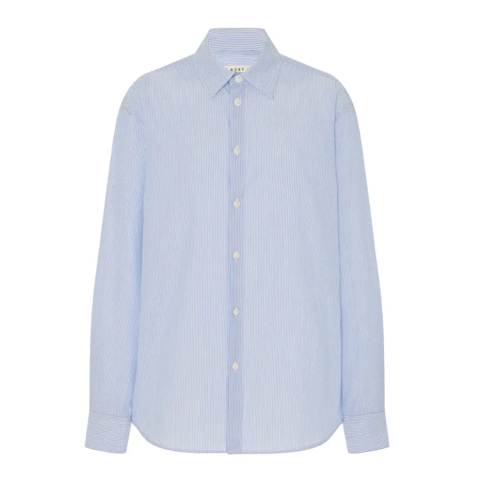 6397 - Chemise Habillée - Rayures Bleues