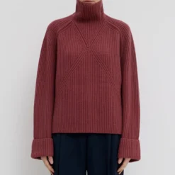 Christian Wijnants - Pull Côtelé Manches Marteau - Merlot